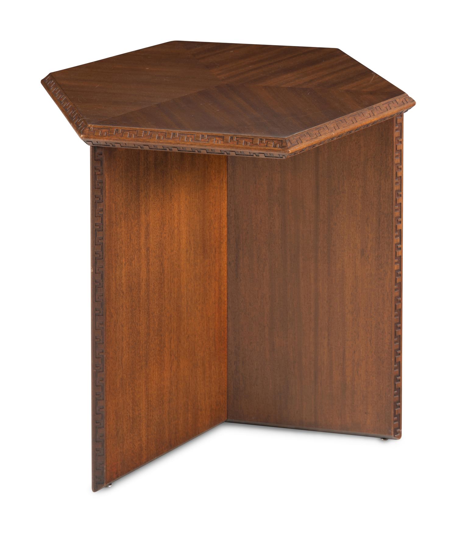 Hexagonal Taliesen Table, 1955 Heritage Henredon, USA