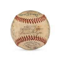A 1953 Milwaukee Braves Team Signed Autograph Baseball