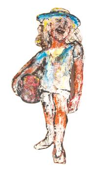 June Leaf, (American, b. 1929), Untitled (Beach Girl)