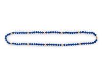 SOLD: LAPIS LAZULI AND YELLOW GOLD BEAD NECKLACE