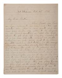 [CIVIL WAR]. Soldier's letter describing action near Fort Stedman during the Petersburg Campaign.