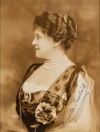[19TH AND 20TH-CENTURY OPERA SINGERS]. A group of 8 photographs, cabinet photographs, cartes de visite, or photographic postcards of opera singers from the 1890s-1900s, most signed, comprising images of: