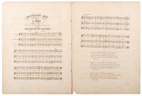 [HARRISON, William Henry]. Lithograph, sheet music, and other ephemera related to William Henry Harrison and the Whig party, comprising: