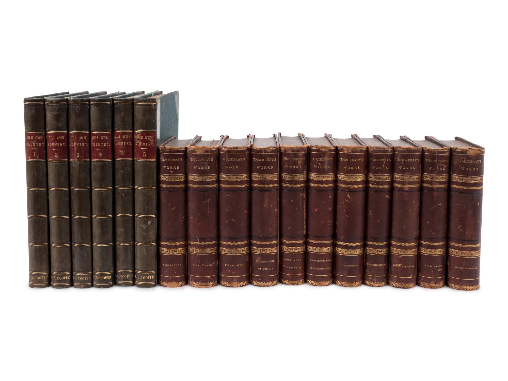 Our Own Country ; Cassell & Co. Limited, London, (6 Vols); and Thackeray's Works, Estes and Lauriat, Boston, 1880, (11 Vols.)