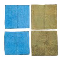 Two Pairs of Chinese Embroidered Silk Rank Badges, Buzi