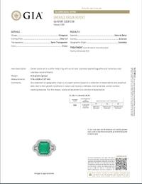 COLOMBIAN EMERALD AND DIAMOND RING