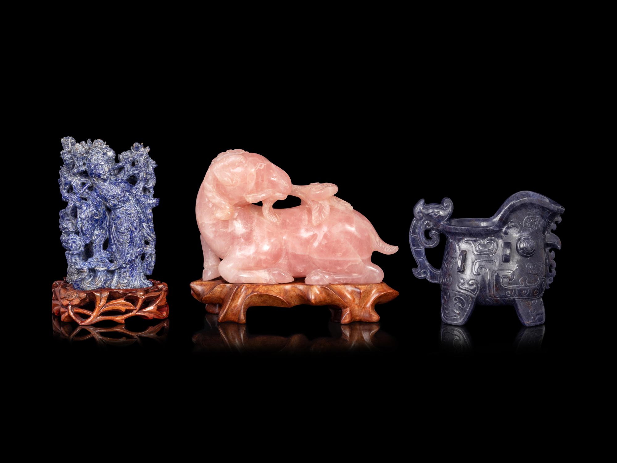 Three Chinese Hardstone Carvings