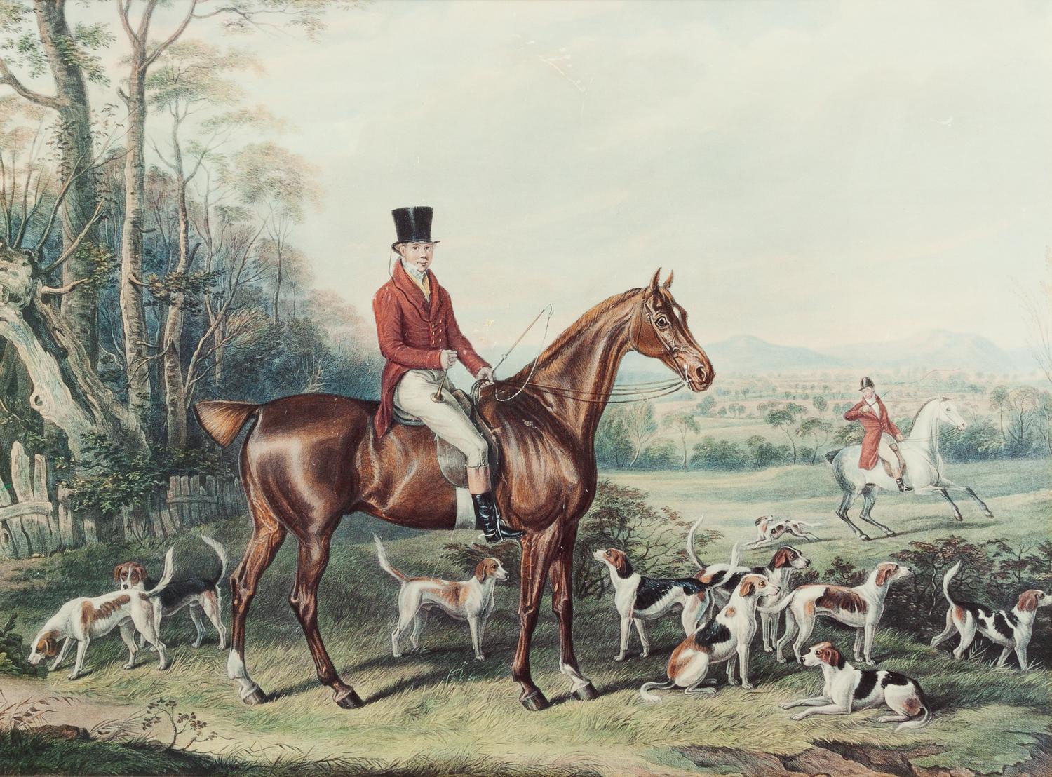 Five Prints depicting Various Dog Breeds Largest: 16 1/2 x 22 1/2 inches.