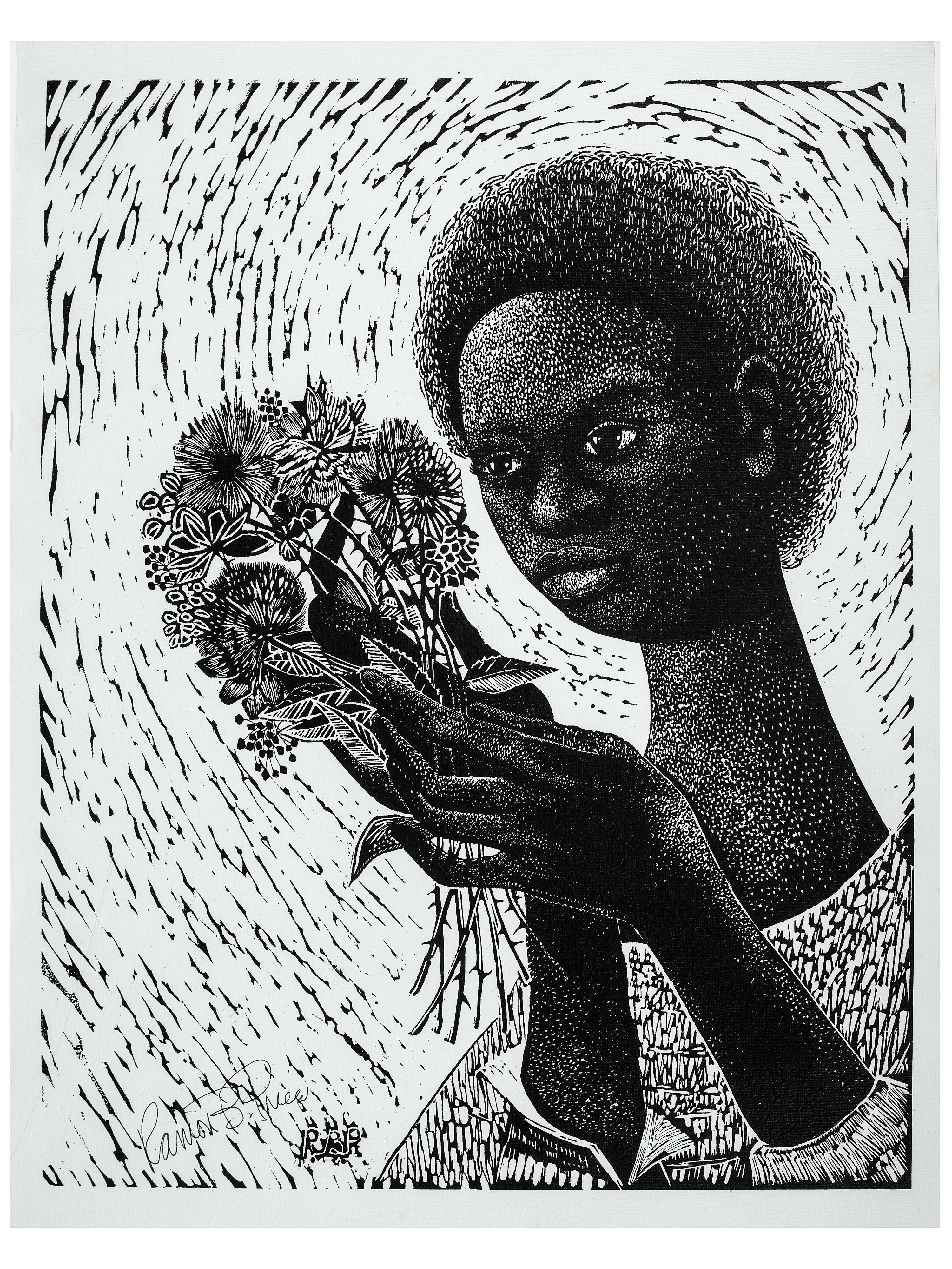 BURROUGHS, Margaret Taylor Goss (1915-2010). A group of prints after earlier editions, including "Harriet Tubman," "Mother Africa," and "Madonna."