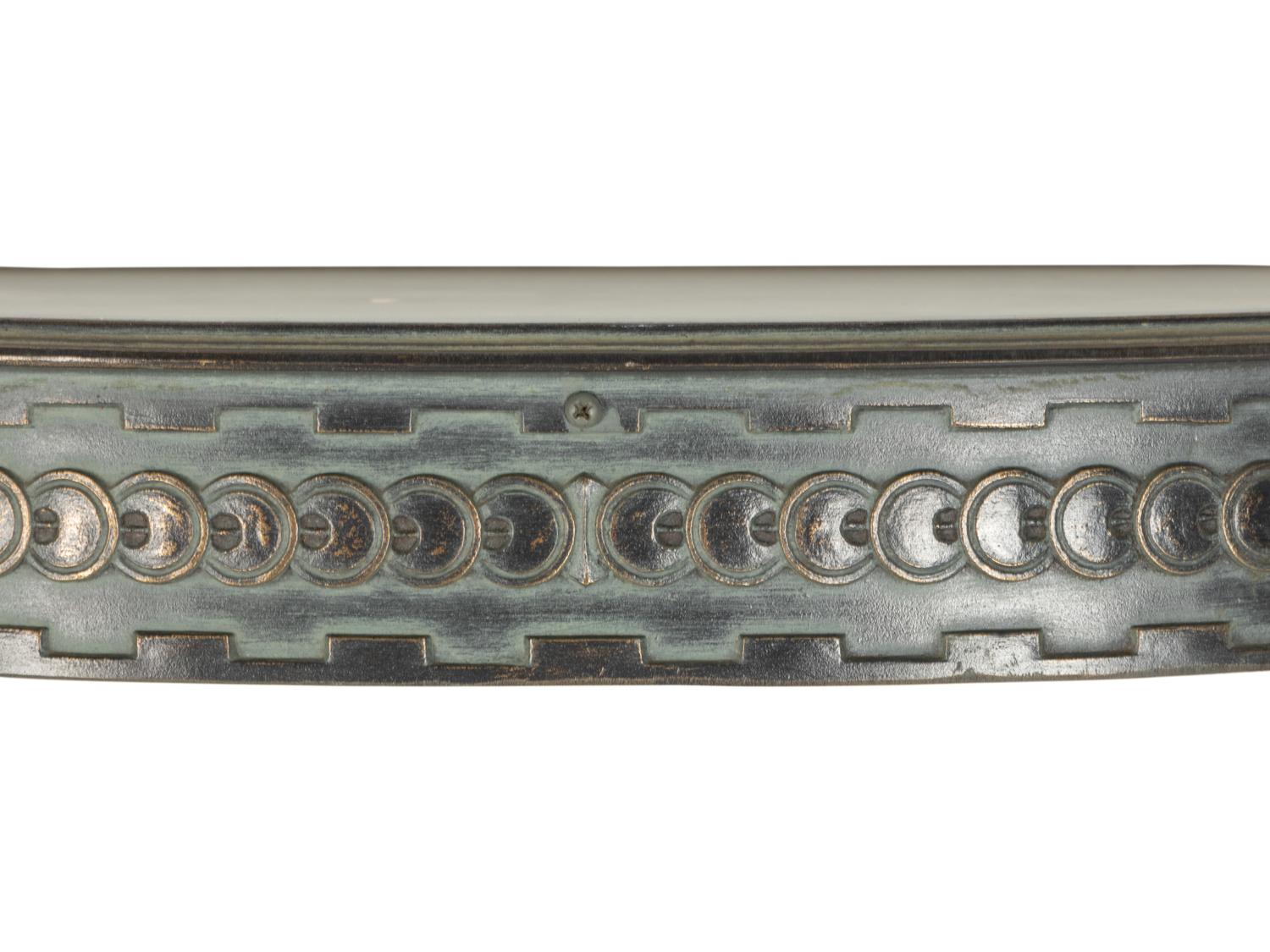 A Louis XVI Style Bronze Mounted Console d'Appliqué