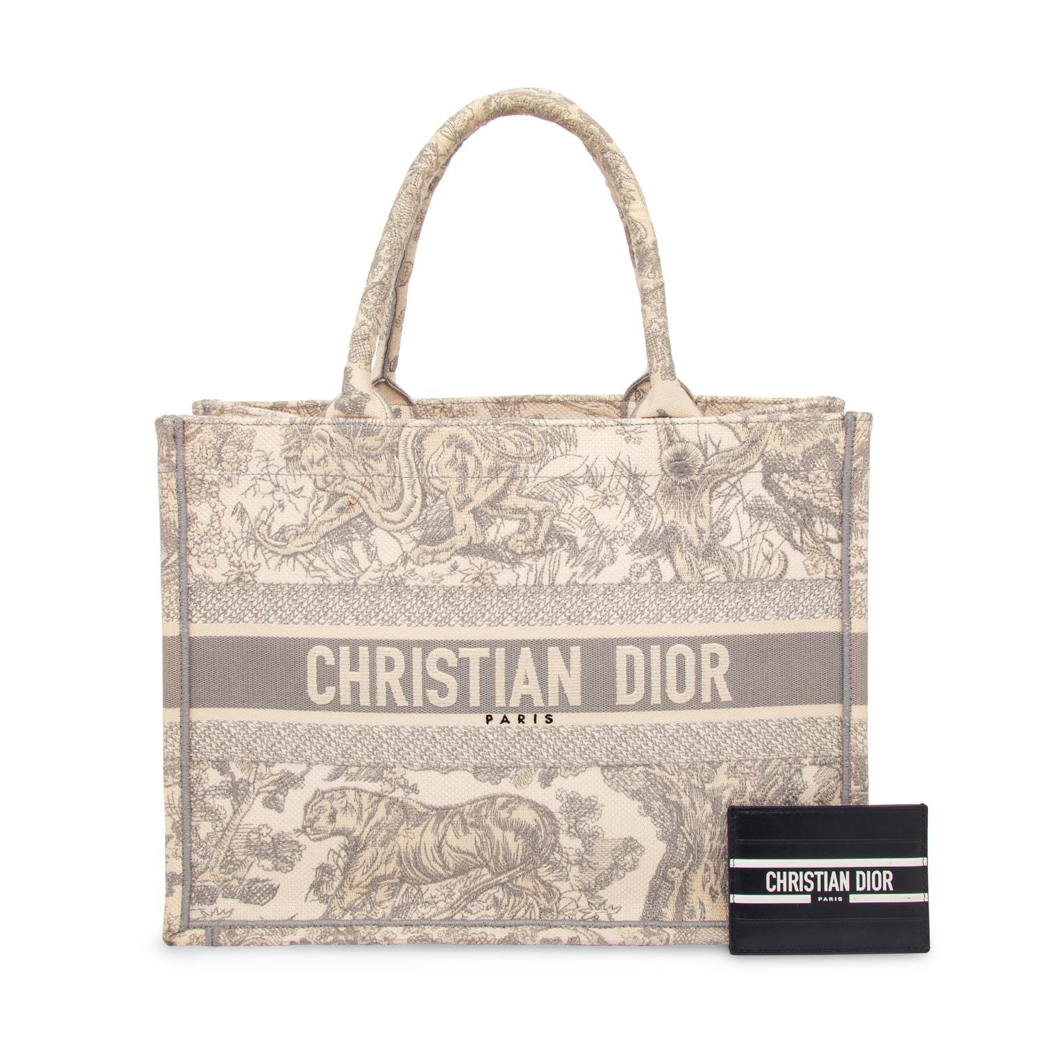 CHRISTIAN DIOR, TOILE DE JOUY BOOK TOTE & WALLET