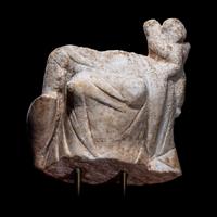A Roman Marble Fragment of Venus with Eros