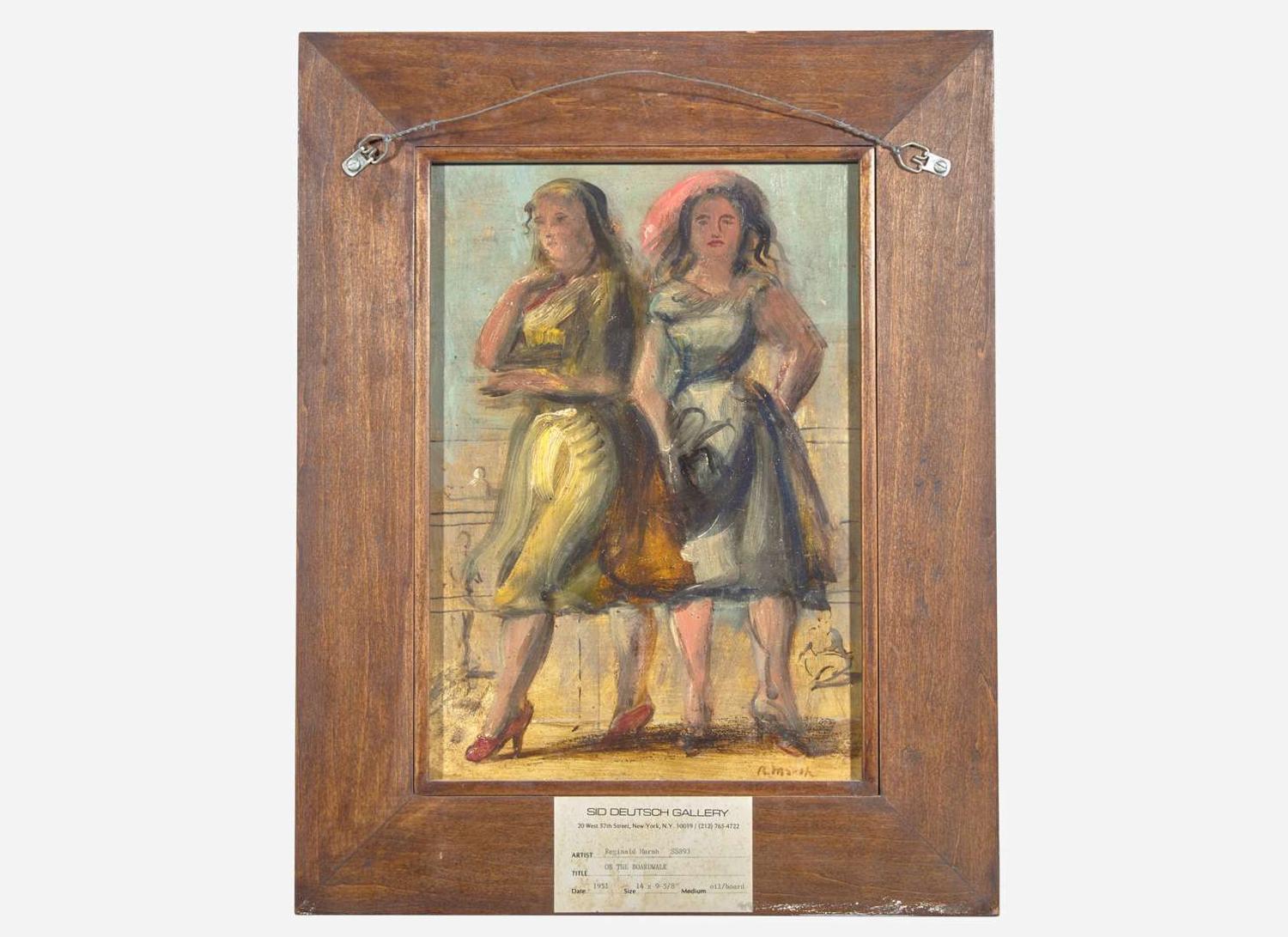 Reginald Marsh (American, 1898-1954) - On the Boardwalk (A Double-Sided Work)