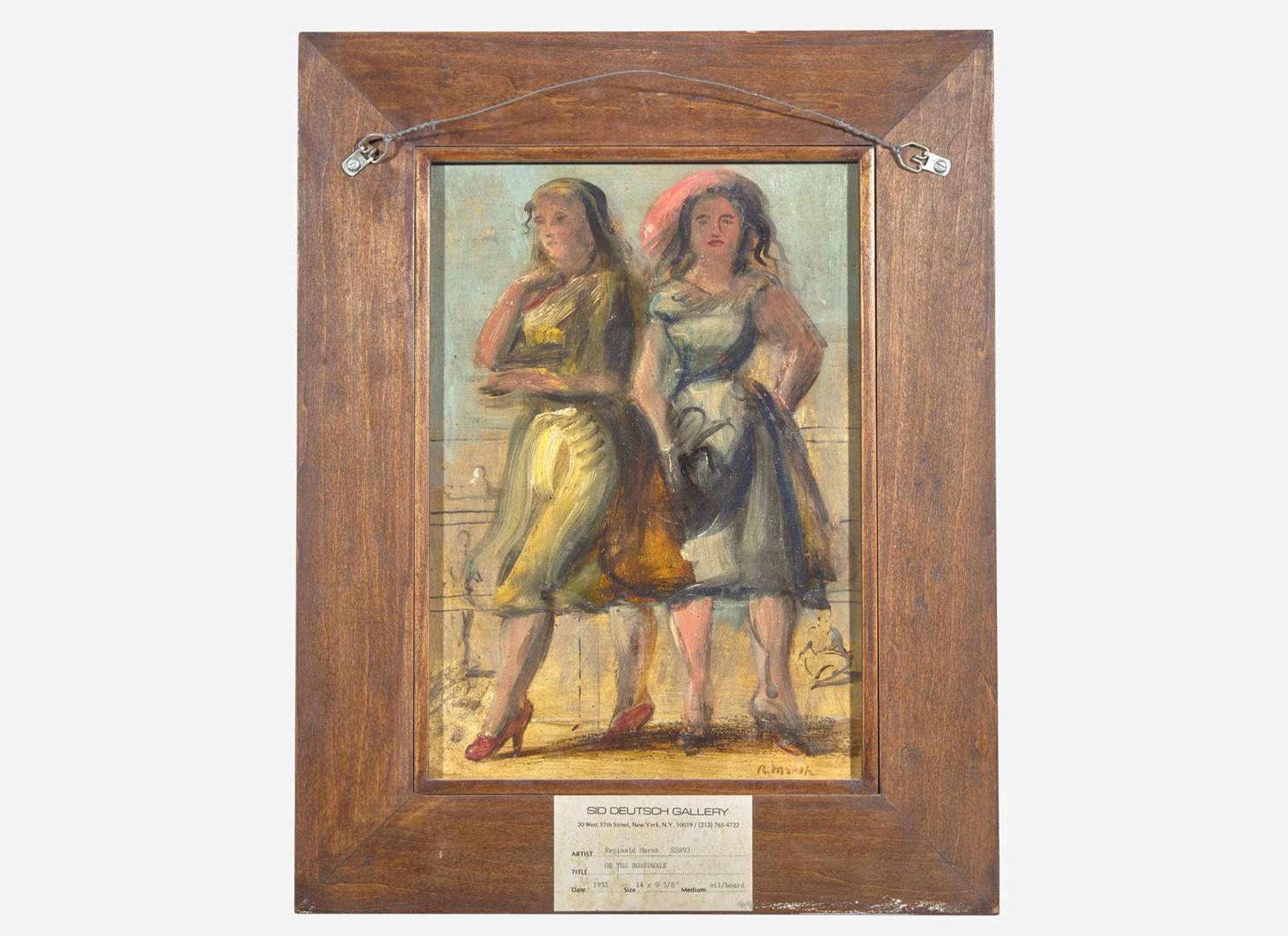 Reginald Marsh (American, 1898-1954) - On the Boardwalk (A Double-Sided Work)