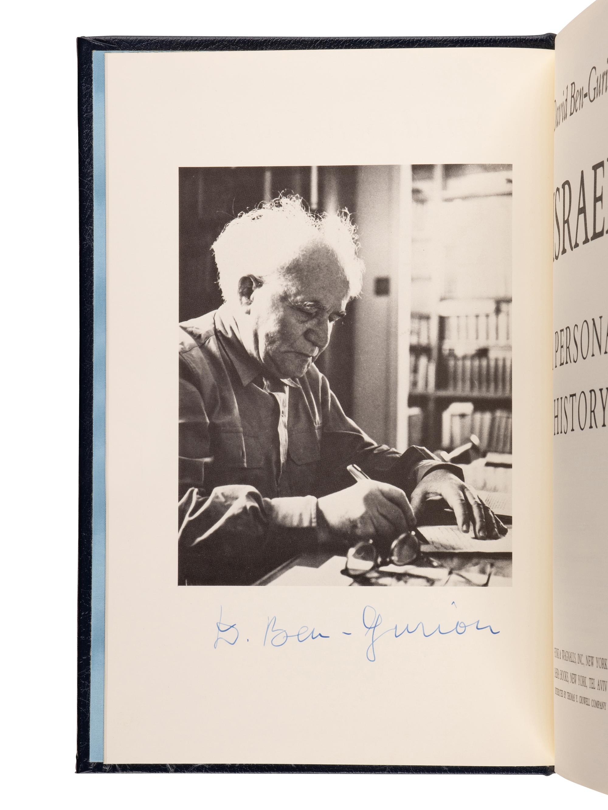 BEN-GURION, David (1886-1973). Israel: a Personal History . New York and Tel Aviv: Funk & Wagnalls and Sabra Books, 1971.