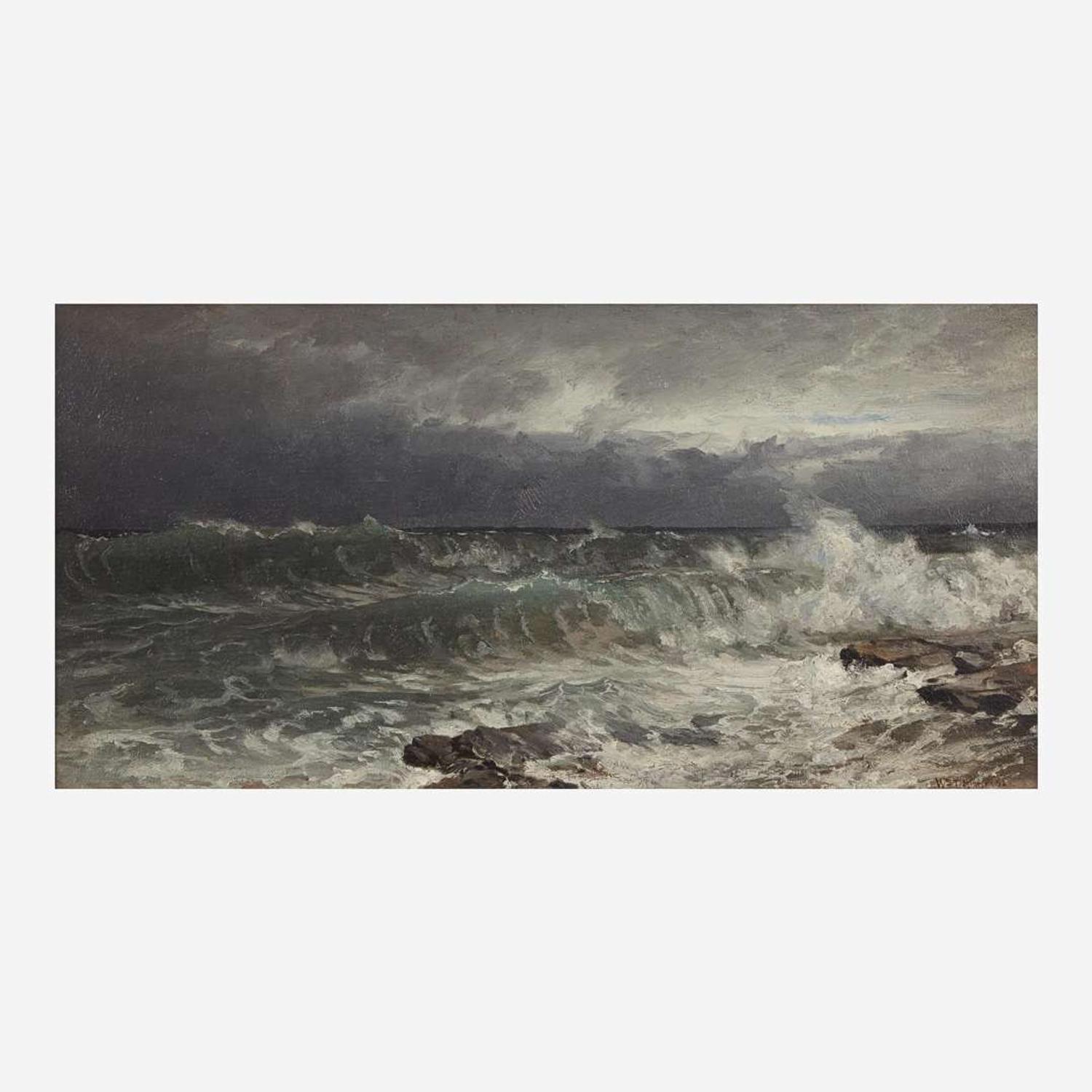 William Trost Richards (American, 1833–1905) Stormy Sea
