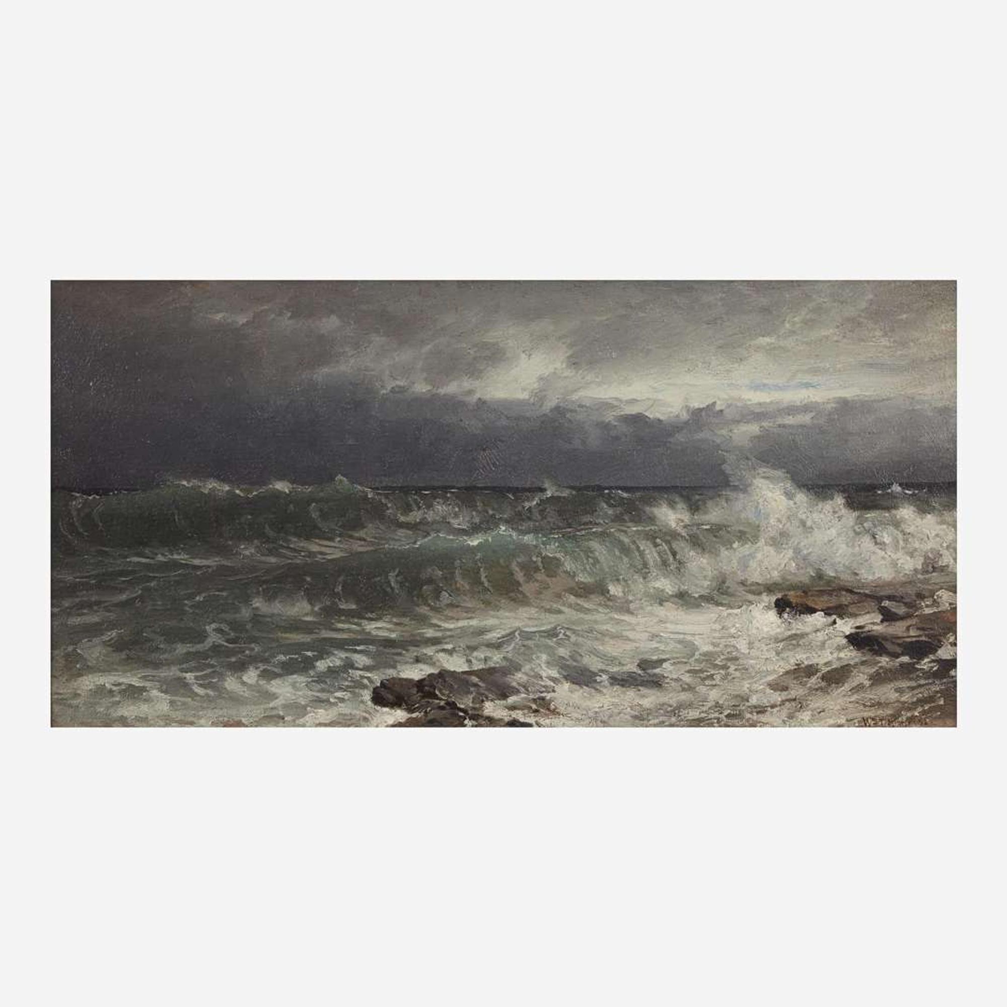 William Trost Richards (American, 1833–1905) Stormy Sea