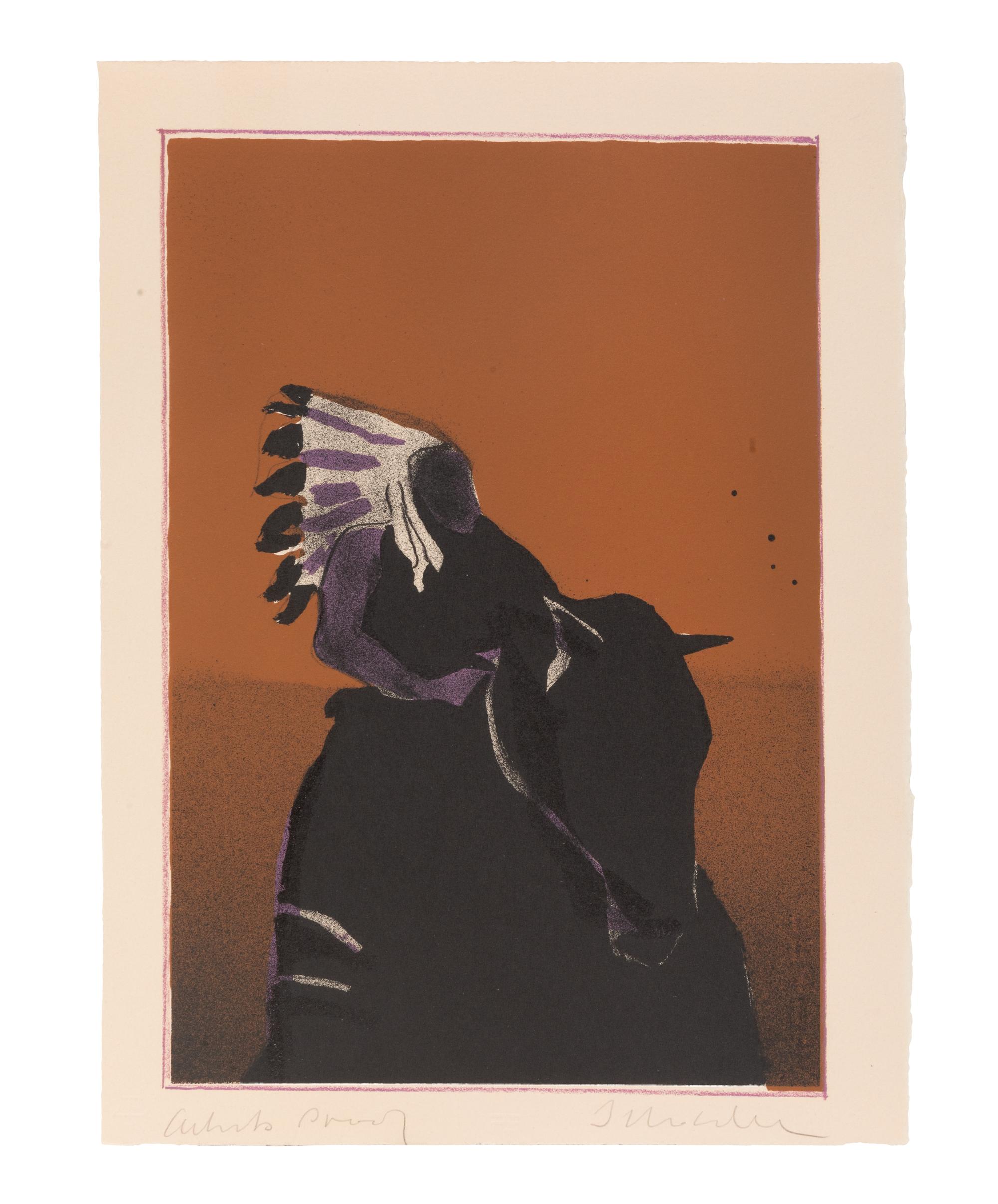 Indian on Horse No. 3, Artist's Proof