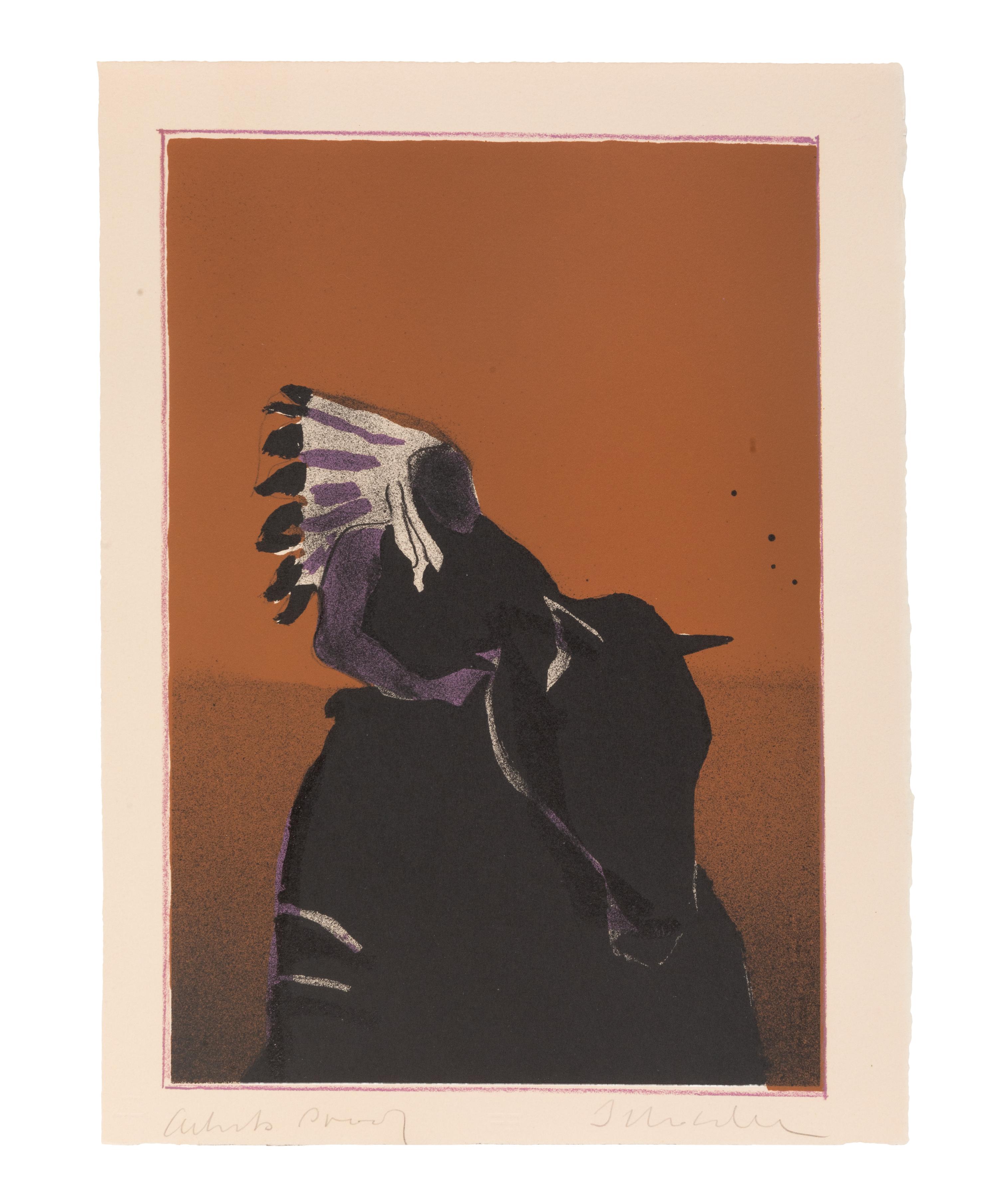 Indian on Horse No. 3, Artist's Proof