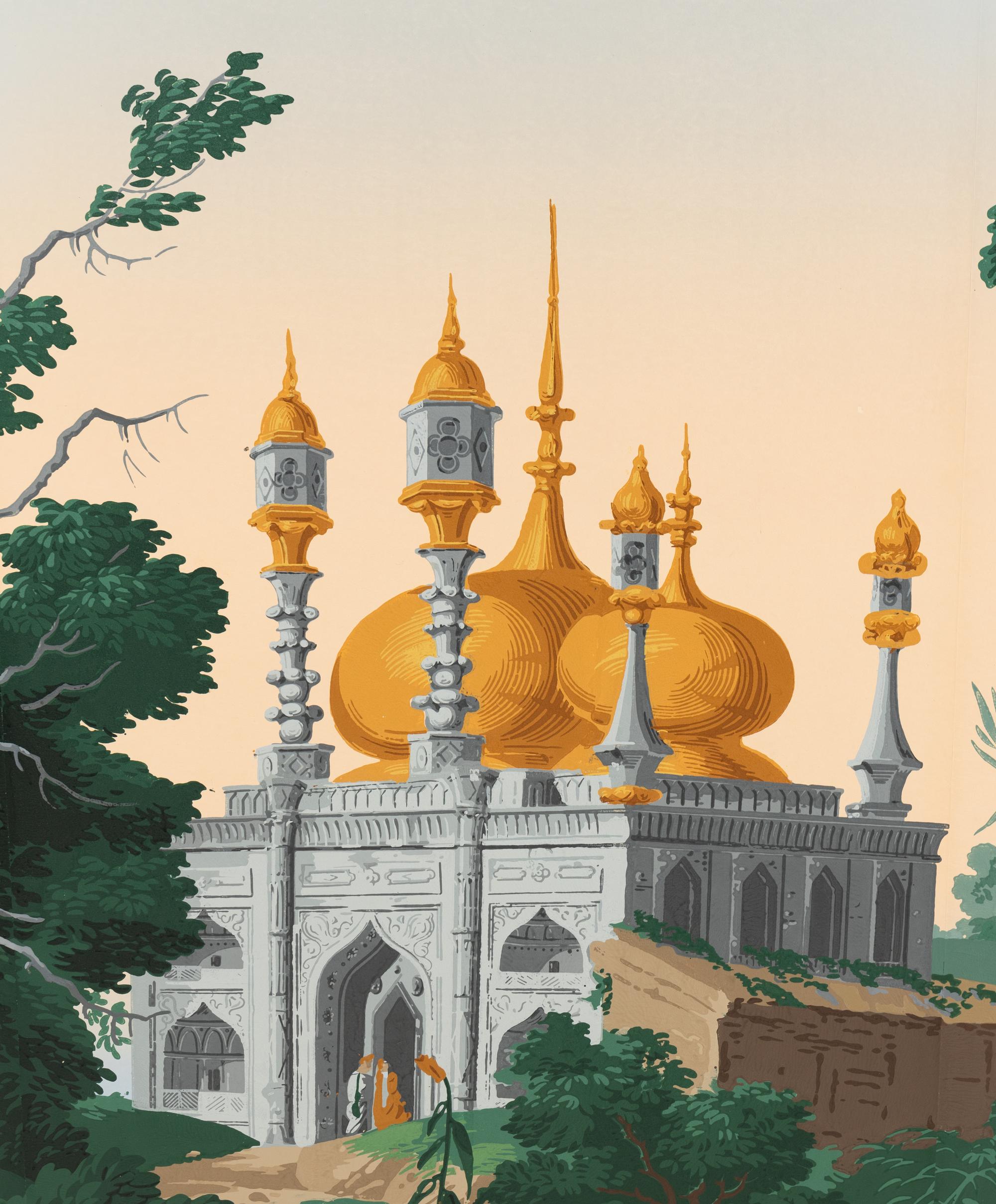Three Zuber Wallpaper Panels