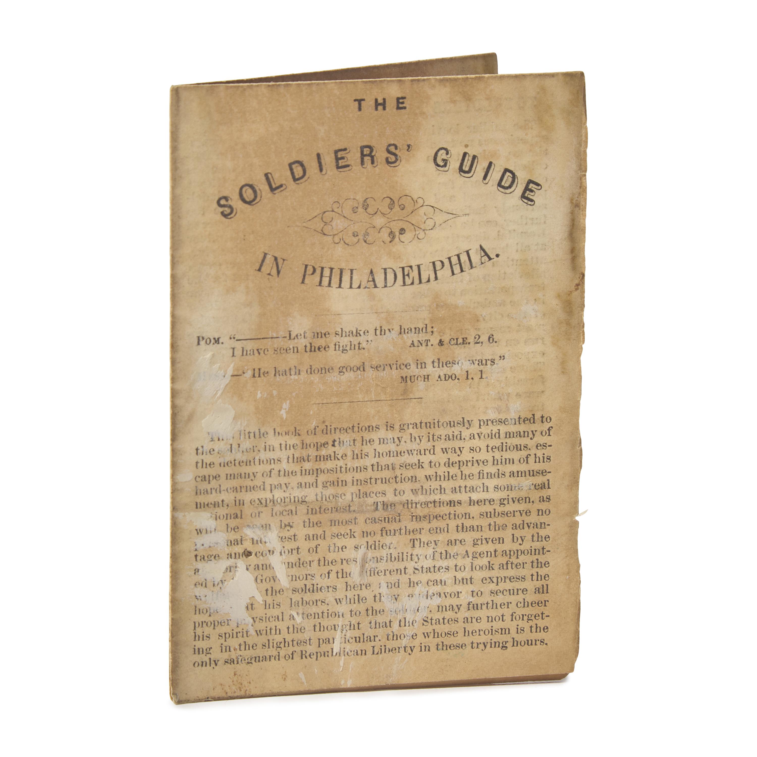 [Civil War] The Soldiers' Guide in Philadelphia