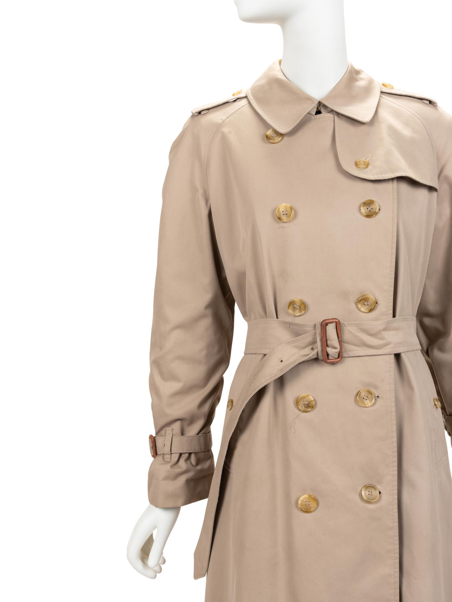Two Burberry Trench Coats, 1970-1980s