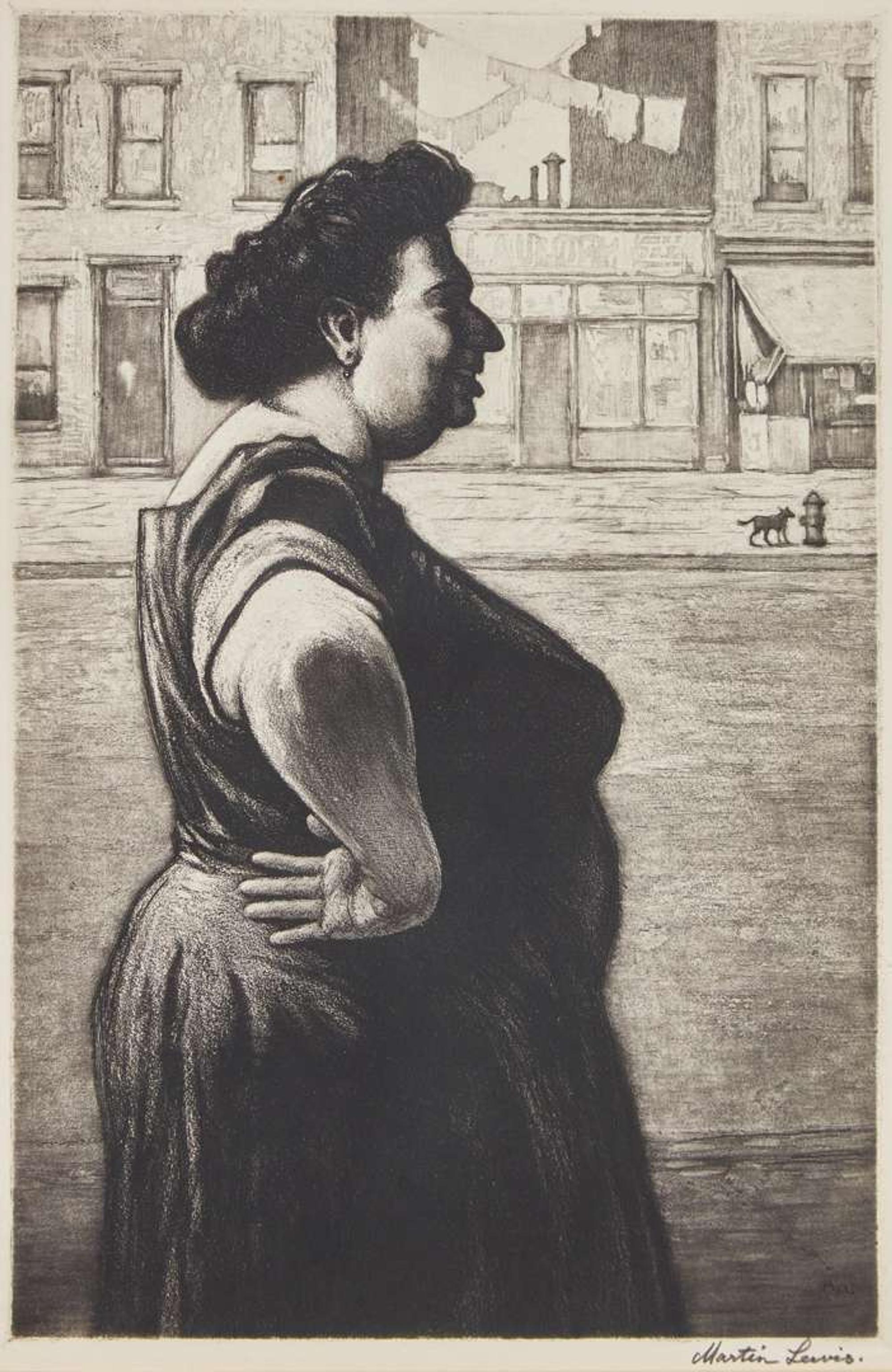 Martin Lewis (American, 1881–1962) - Boss of the Block