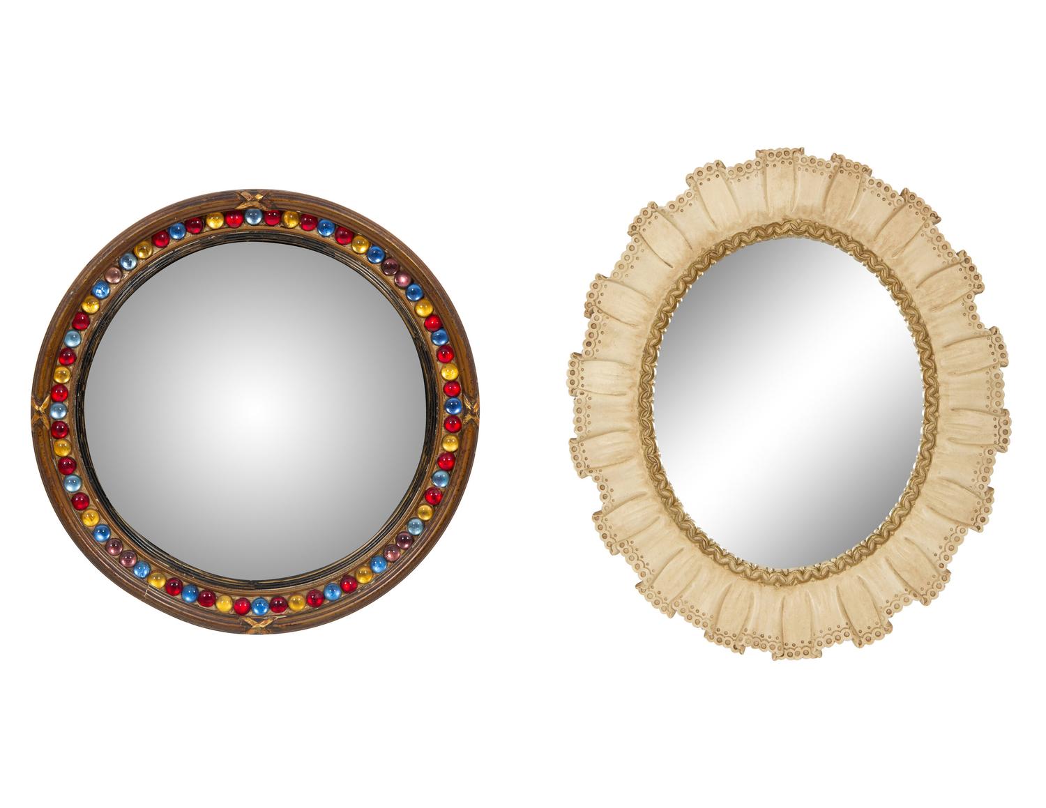 Two Small Table Mirrors