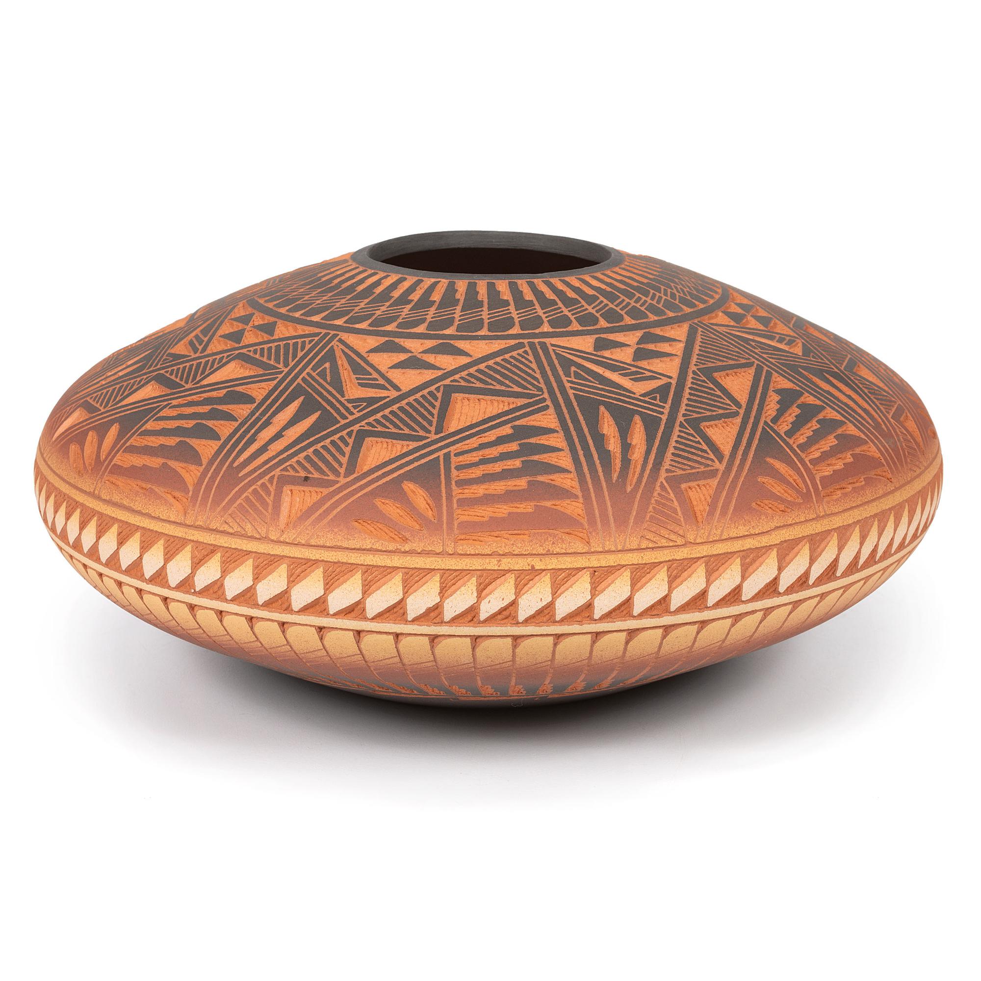 Sgraffito Redware Jar