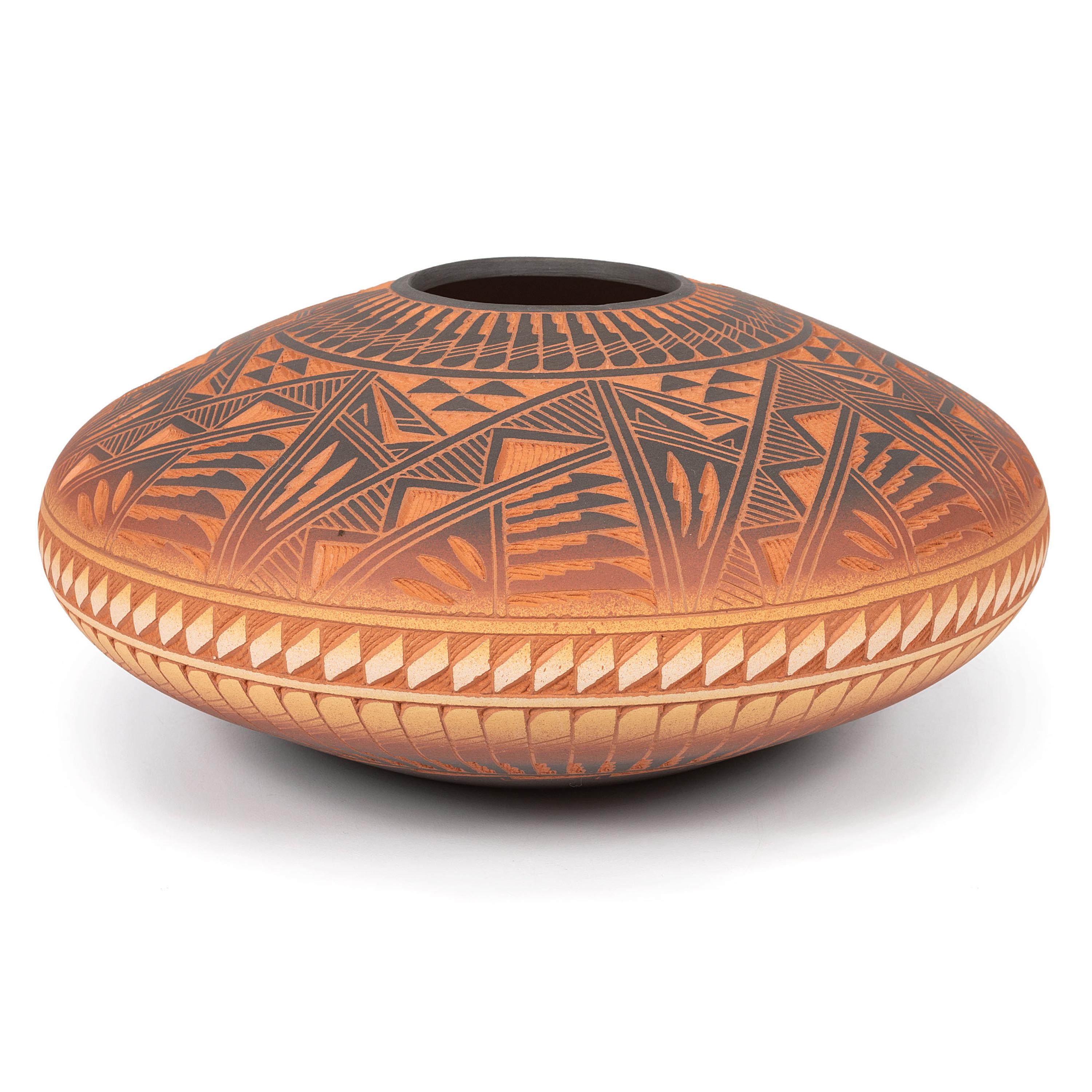 Sgraffito Redware Jar