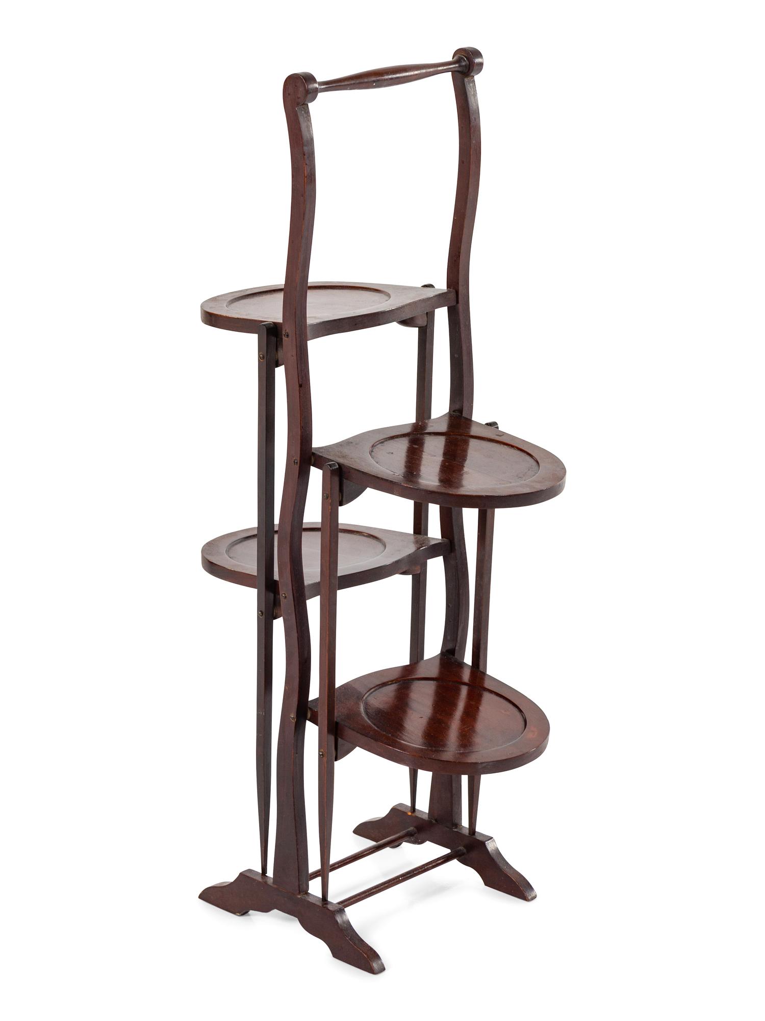 A Regency Style Mahogany Folding Dessert Stand
