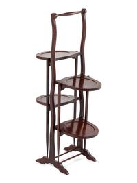 A Regency Style Mahogany Folding Dessert Stand