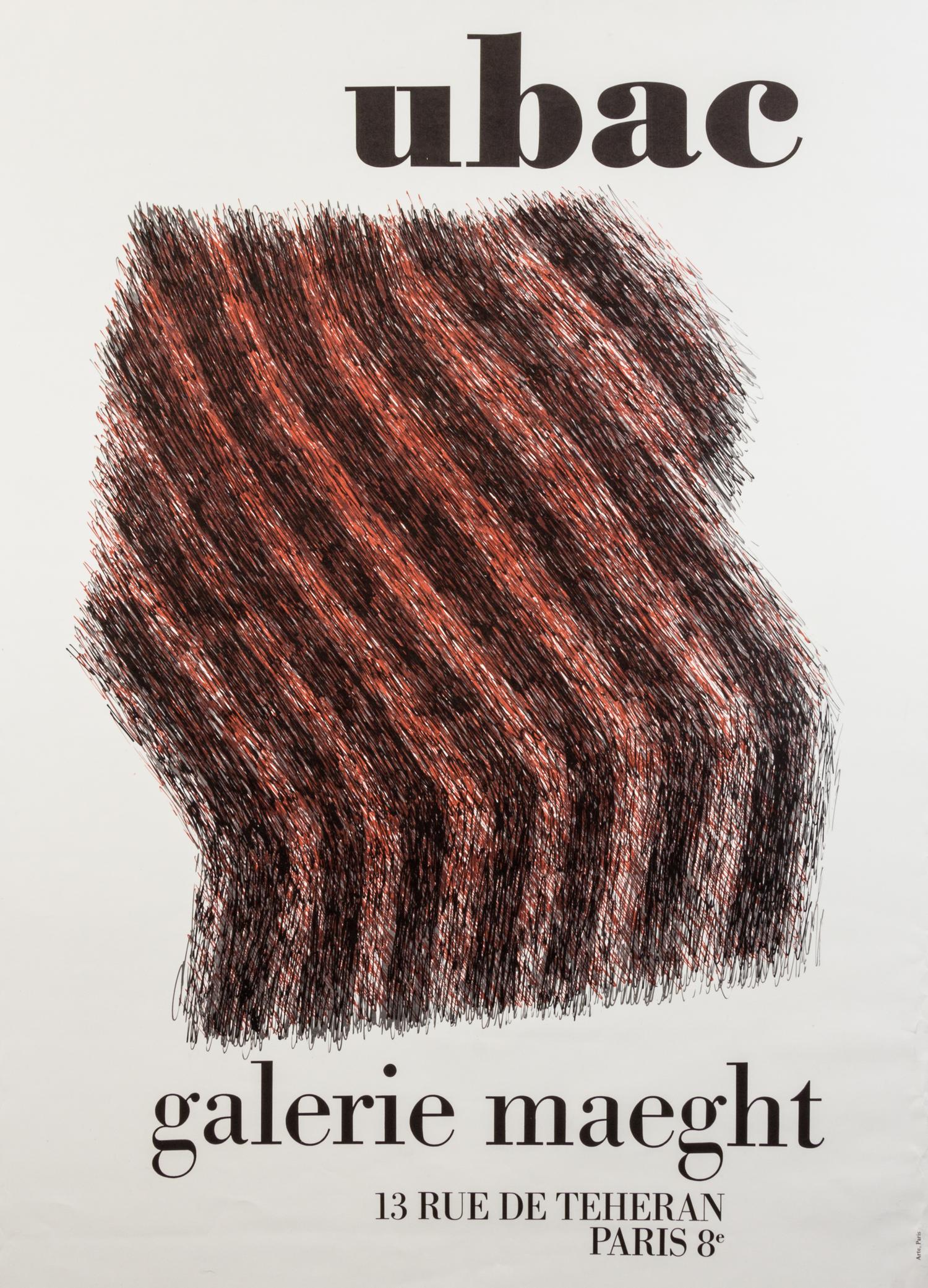 After Raoul Ubac, (French, 1910-1985), Exhibition Poster for Galerie Maeght