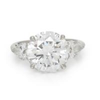 TIFFANY & CO., DIAMOND AND PLATINUM RING