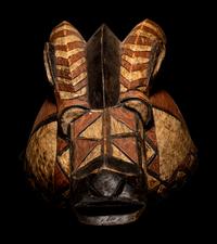 Two Mossi Wood Antelope Helmet Masks