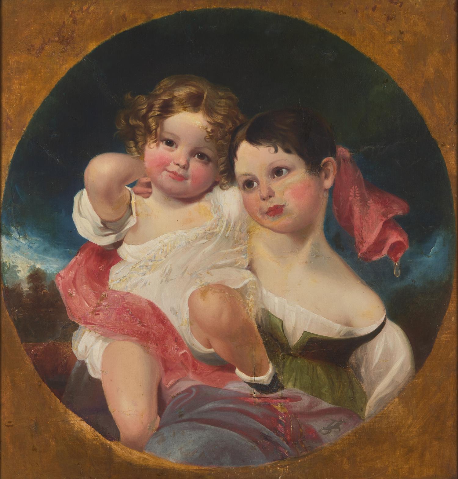 Attributed to Thomas Sully (1783-1872), After Sir Thomas Lawrence (1769-1830), The Calmady Children