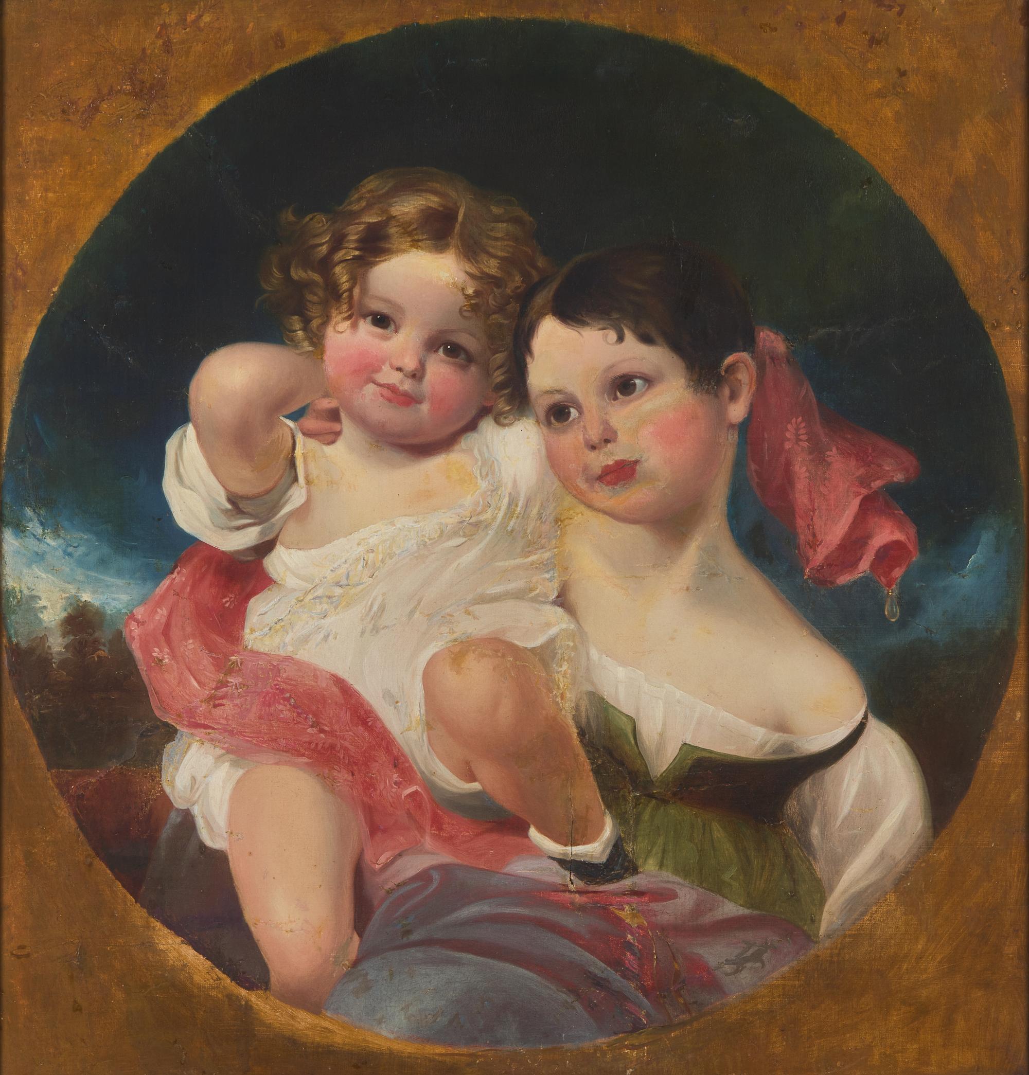 Attributed to Thomas Sully (1783-1872), After Sir Thomas Lawrence (1769-1830), The Calmady Children