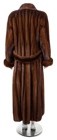 A Birger Christensen Lunaraine Mink Full Length Coat, Size 14.
