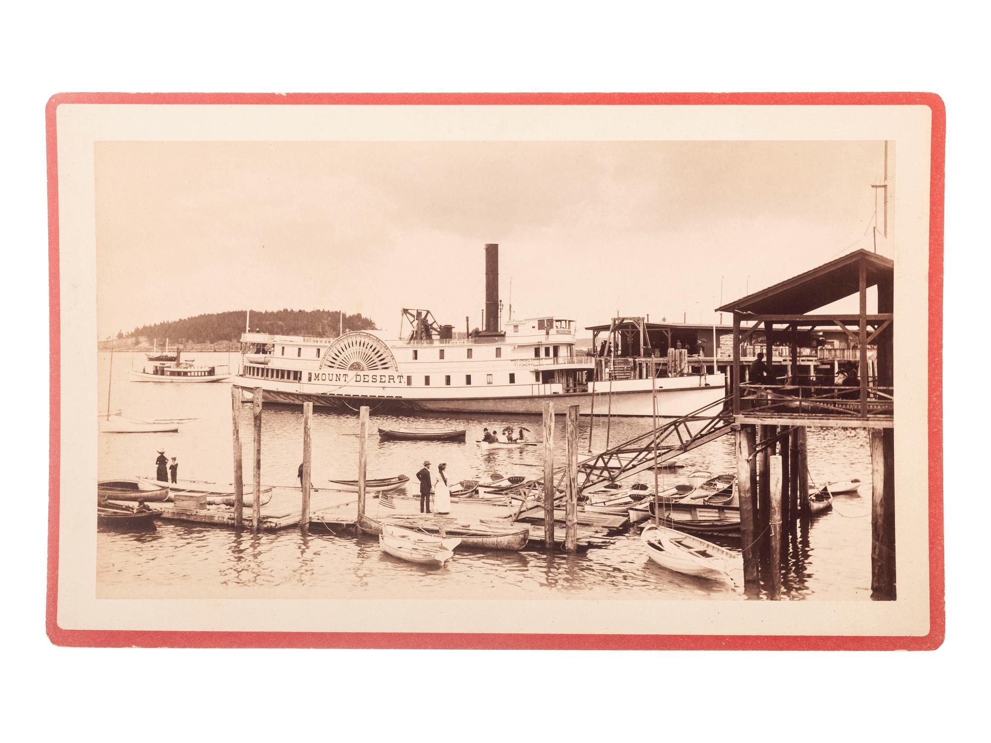 [EARLY PHOTOGRAPHY]. STODDARD, S.R. (1844-1917), photographer. A group of 8 boudoir cards of Maine, including views of Bar Harbor.