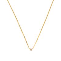Two Yellow Gold and Diamond Necklaces