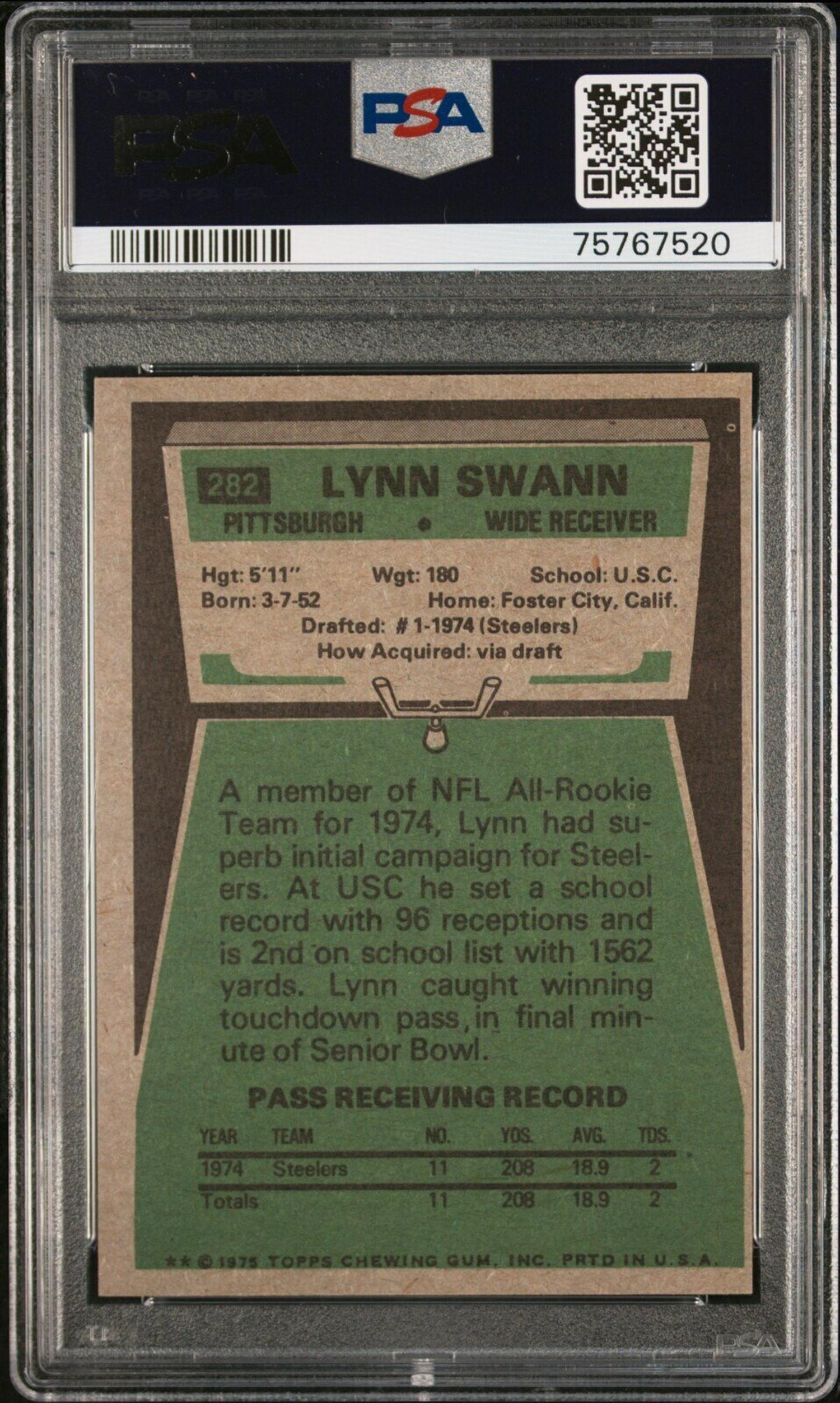 A Group of 1970s Hall of Fame PSA Graded Rookie Football Cards,