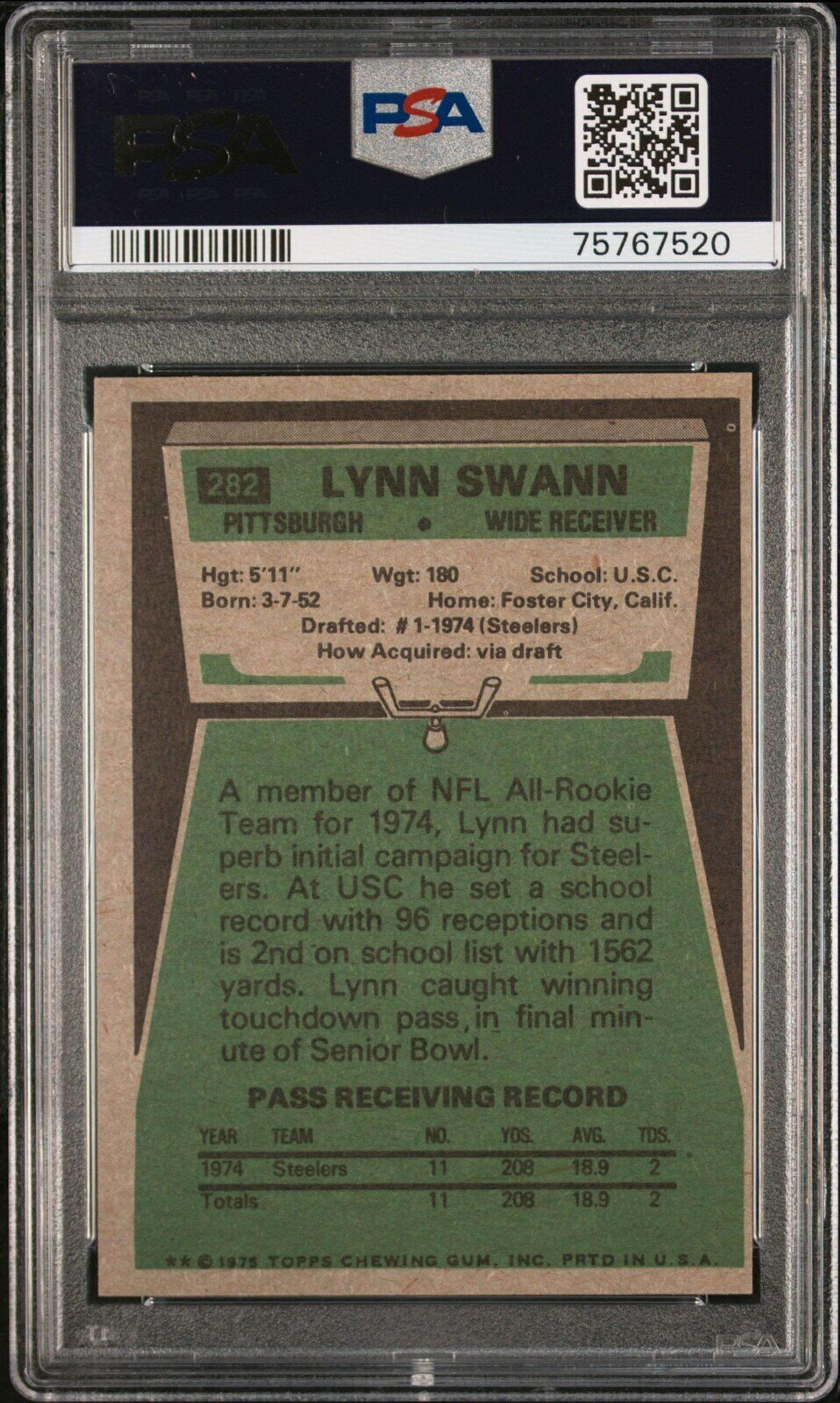 A Group of 1970s Hall of Fame PSA Graded Rookie Football Cards,