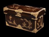 Three Japanese Lacquered and Metal Mounted Storage Boxes