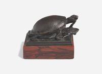Albert Laessle (American, 1877–1954) - Turtle Eating a Frog