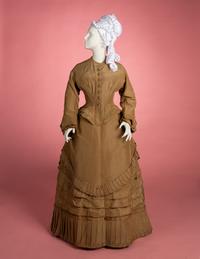 Two Silk Taffeta Day Dresses, 1870s