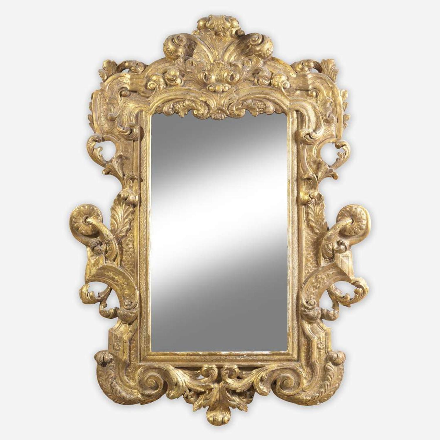 An Italian Rococo giltwood mirror 18th century