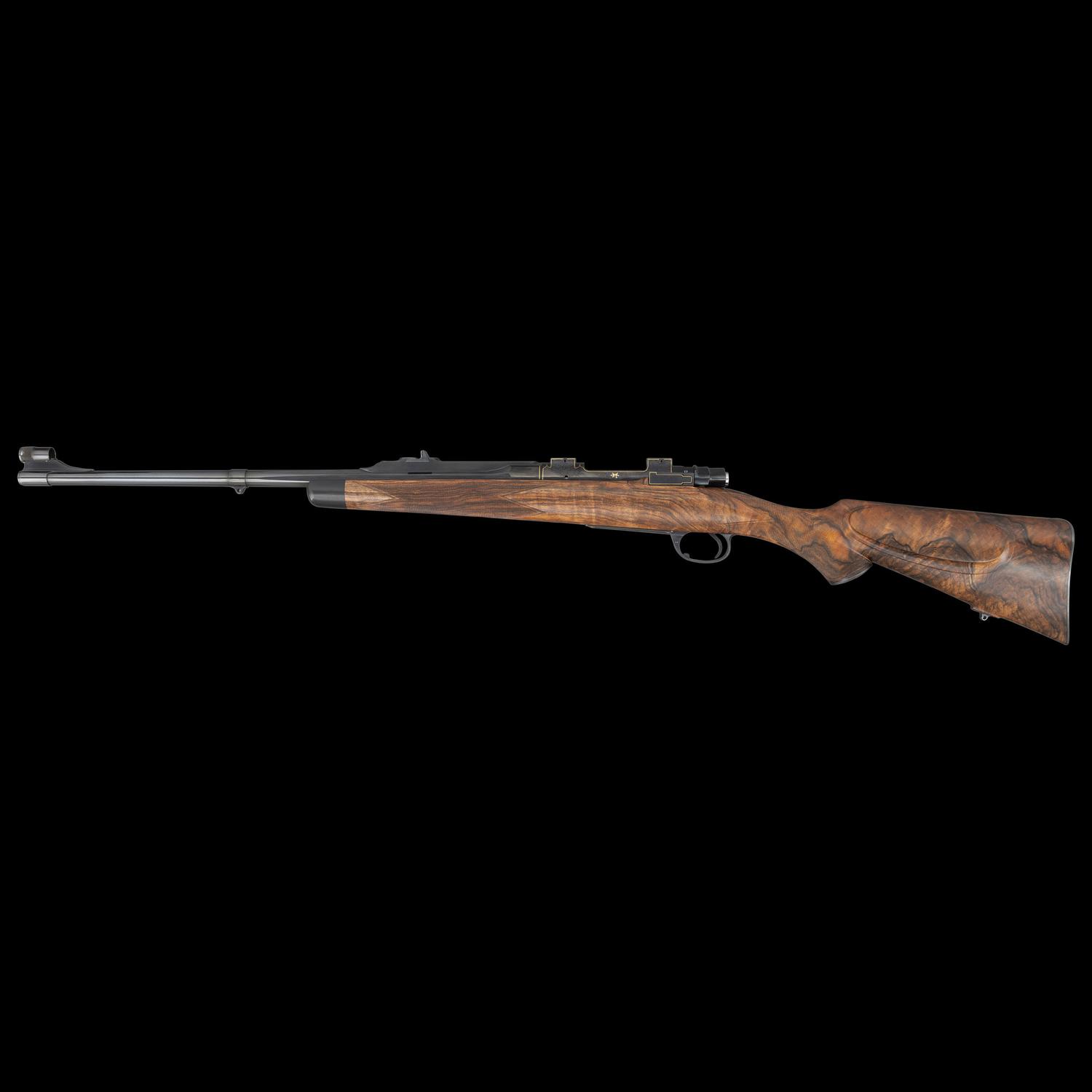 *Full Custom Stephen Heilmann Double Square Bridge Mauser 98 Rifle Engraved by R. Evans with D. Hensley Stock