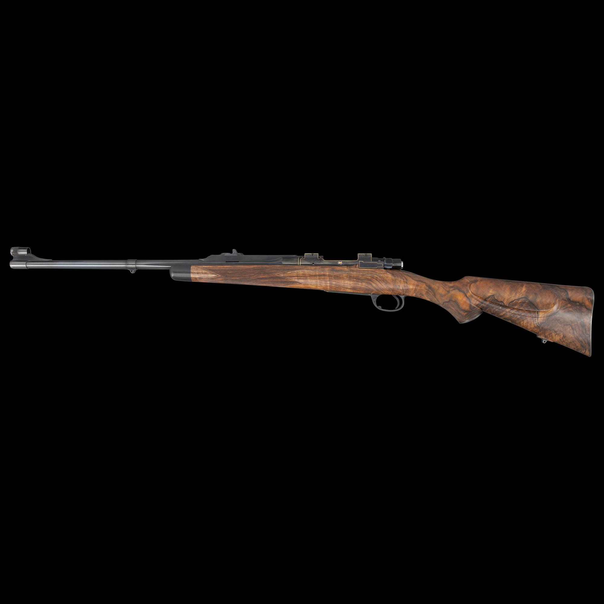 *Full Custom Stephen Heilmann Double Square Bridge Mauser 98 Rifle Engraved by R. Evans with D. Hensley Stock