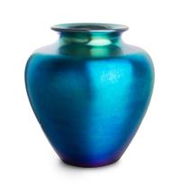 Steuben, EARLY 20TH CENTURY, a blue Aurene glass vase