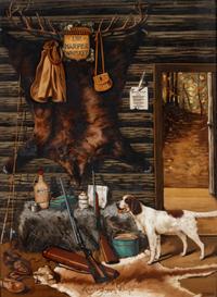 A 'Here's Happy Days' Painted Vitrolite Advertising Panel for I.W. Harper Whiskey